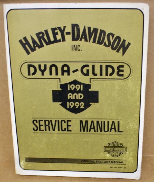 Harley original Wartungshandbuch Dyna Glide Werkshandbuch Service manual 91-92
