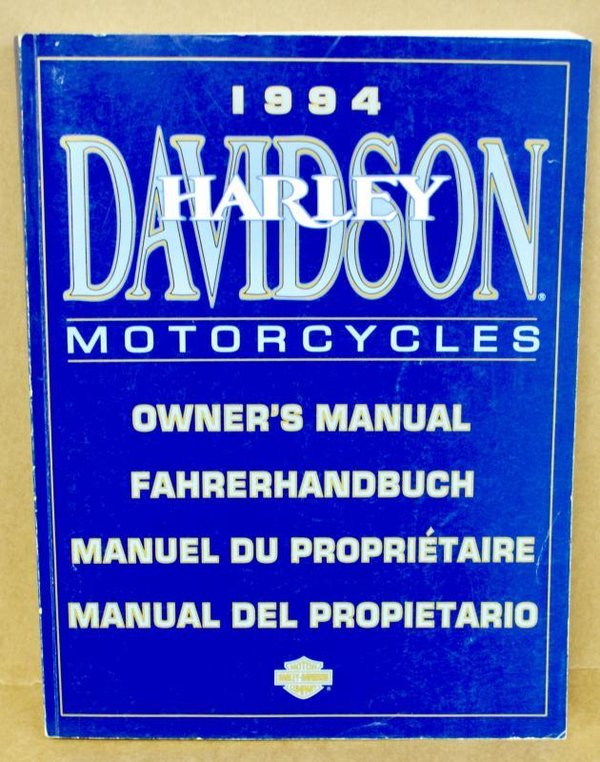 Harley original Fahrehandbuch owners manual all Models alle Modelle 1994