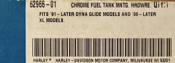 Harley original Chrom Schraubenkit für Benzintank vorne Fuel Tank Mounting Kit