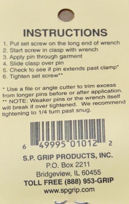 Original Locking Pinback Sicherung für Harley Antecker Pin Pins S.P.Grip Pinback