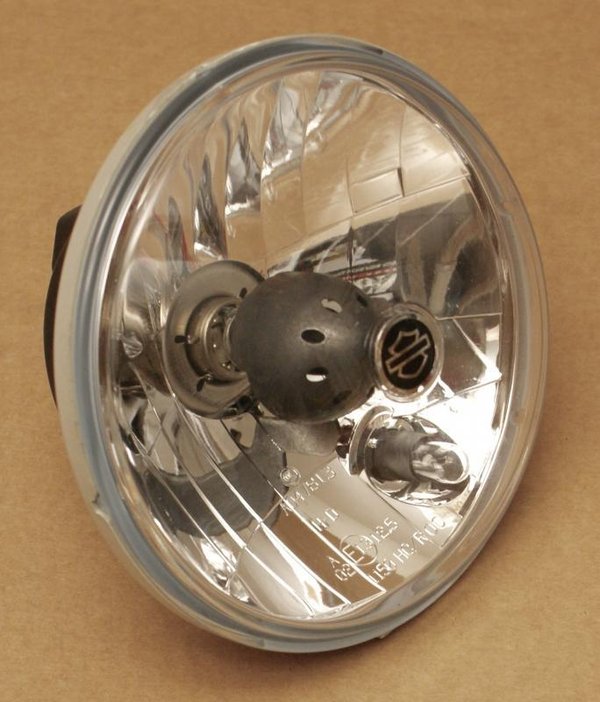 Harley original Scheinwerfer Einsatz Klarglas Headlight Refledctor 5 3/4 ZOLL