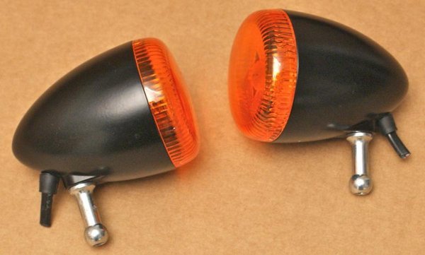Harley original Blinker Indicator schwarz Turn Signal Softail Dyna Sportster