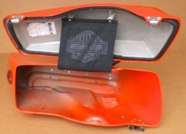 Harley Bagger Bags Seitenkoffer Saddlebags Side Cases Fender Heckteil Touring