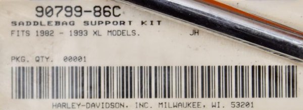 Harley original Satteltaschen  Abstandshalter  Saddlebag Support chrom XL 82-93