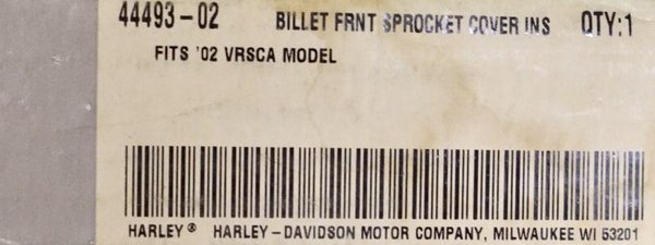 Harley original Billet chrom  Inserts für Ritzelabdeckung Sprocket cover V-Rod